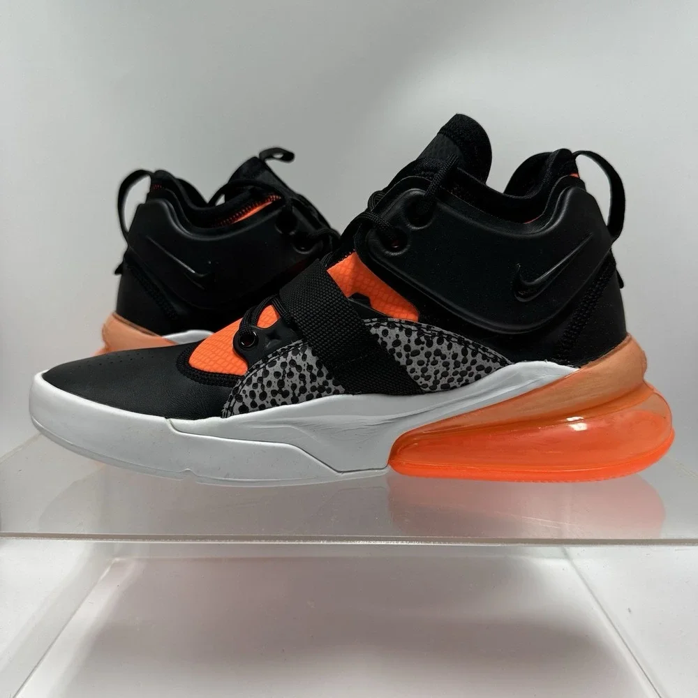 Nike Air Force 270 Safari Black Hyper Crimson Orange AH6772-004 Men's size 9